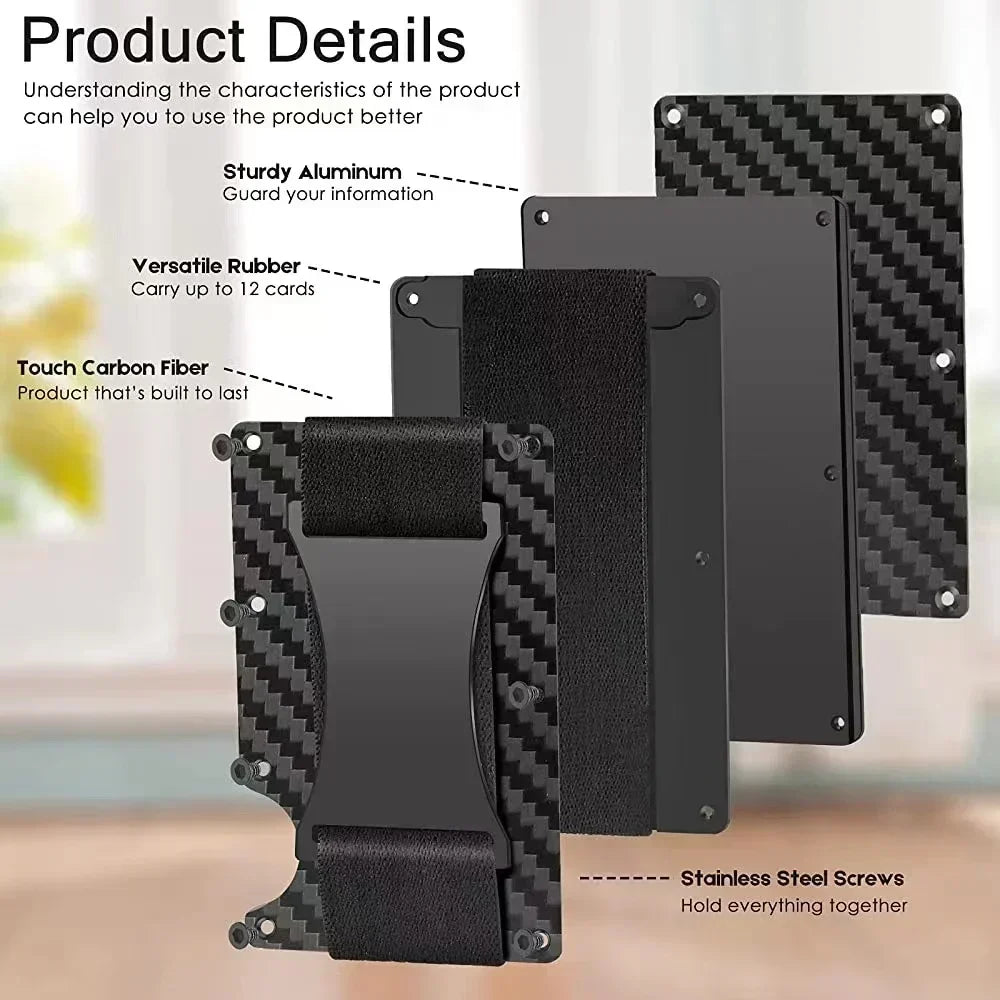 CarbonEdge Secure Wallet Clip