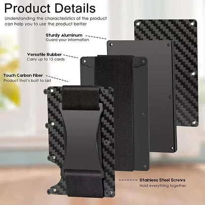 CarbonEdge Secure Wallet Clip