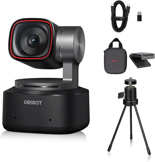 Tiny 2 Ai-Powered PTZ 4K Webcam 1/1.5" CMOS 4X Faster Focusing USB 3.0 10X Faster Data Transmission