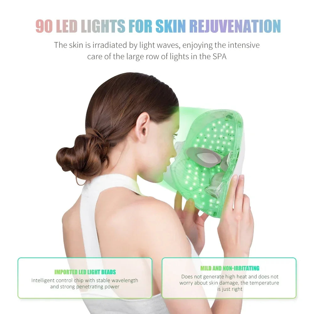 7-Color LED Face Therapy Mask