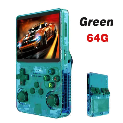 Retro R36S Handheld Video Game Console 3.5 Inch IPS Screen with 128GB Preloaded Games