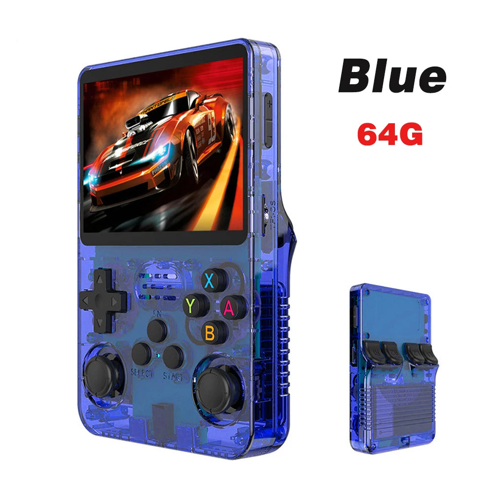 Retro R36S Handheld Video Game Console 3.5 Inch IPS Screen with 128GB Preloaded Games