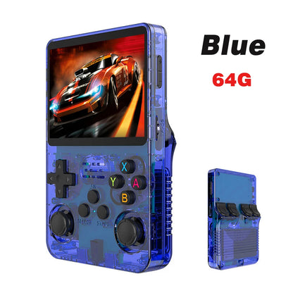 Retro R36S Handheld Video Game Console 3.5 Inch IPS Screen with 128GB Preloaded Games