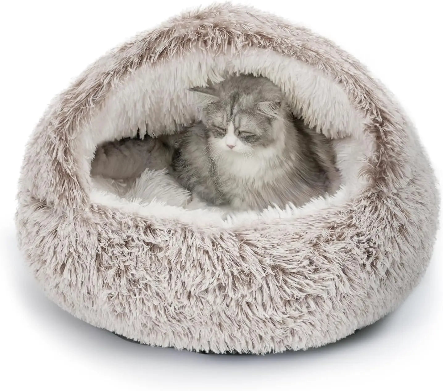 Cozy Winter Cat Cave Bed