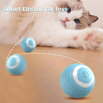 Cat Interactive Ball Training Self-Moving Kitten Electric Cat Ball Toys Electronic Automatic Rolling Magic Ball Toys for Cat