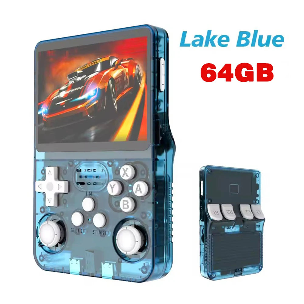 Retro R36S Handheld Video Game Console 3.5 Inch IPS Screen with 128GB Preloaded Games