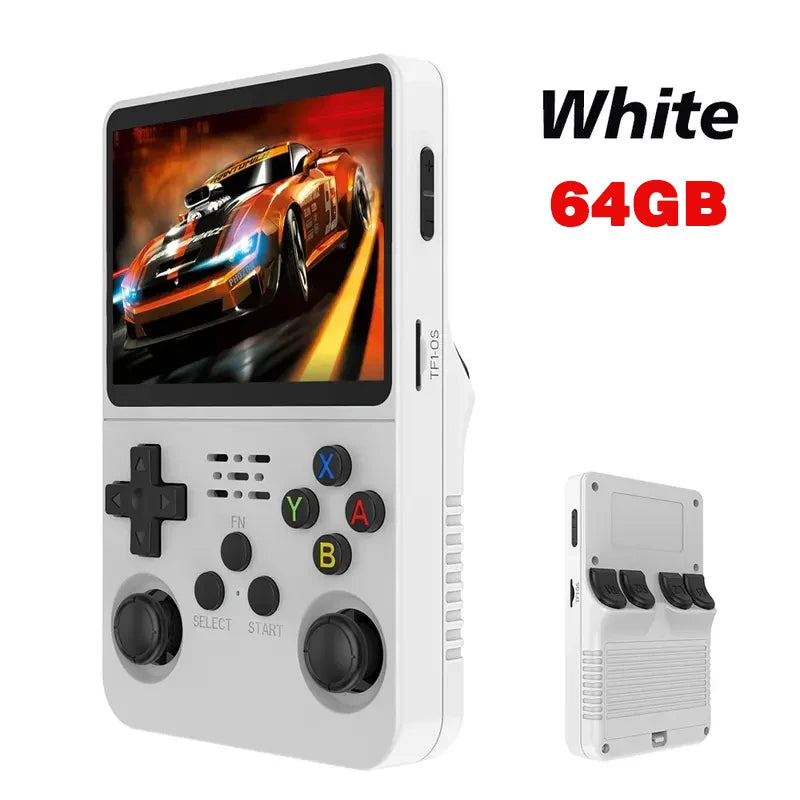 Retro R36S Handheld Video Game Console 3.5 Inch IPS Screen with 128GB Preloaded Games