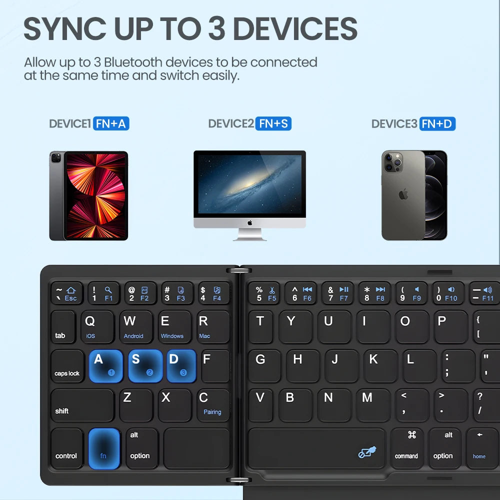FoldEase Ultra Compact Keyboard