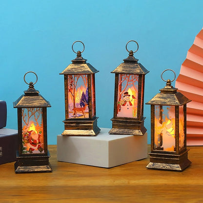 Jolly Santa LED Christmas Lantern