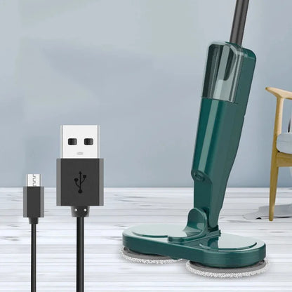 Electric Water Mop Cleaner Machine 360° Rotatable Spin Cleaning Mop Squeeze Wet and Dry