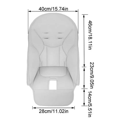 Baby High Chair Seat Cushion Cover PU Leather for Peg Perego Siesta Zero3 Baoneo
