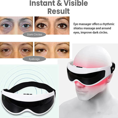 6D Smart Eye Massager with Heat and Music