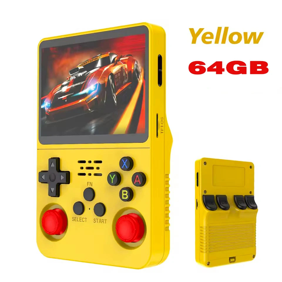 Retro R36S Handheld Video Game Console 3.5 Inch IPS Screen with 128GB Preloaded Games