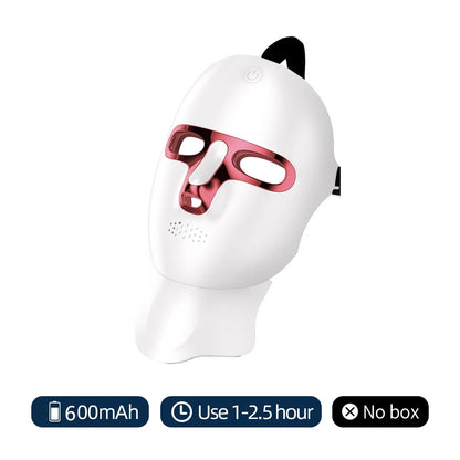 7 Colors Photon Facial LED Mask Red Light Therapy anti Aging Face Neck Beauty Mask Relaxation Treatment