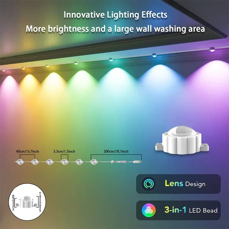 Smart WIFI RGBIC Outdoor Permanent Lights