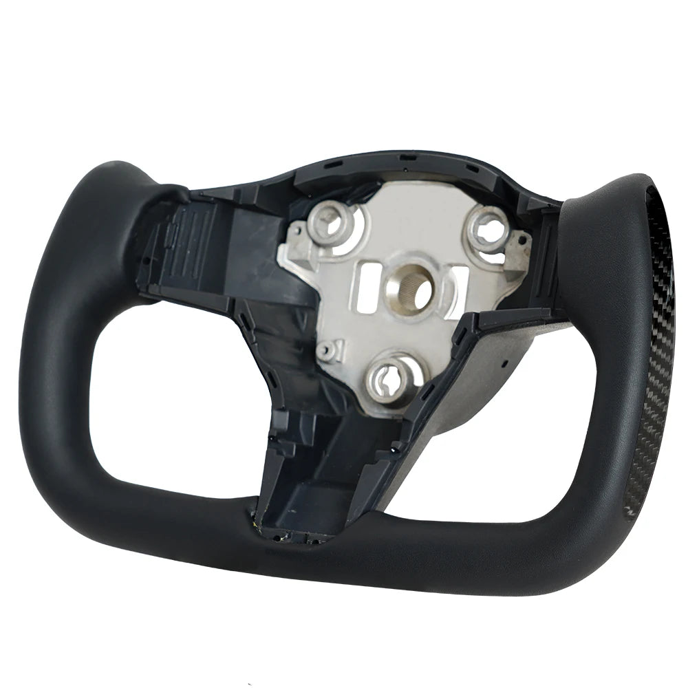 Novaacc White Yoke Steering Wheel for Tesla