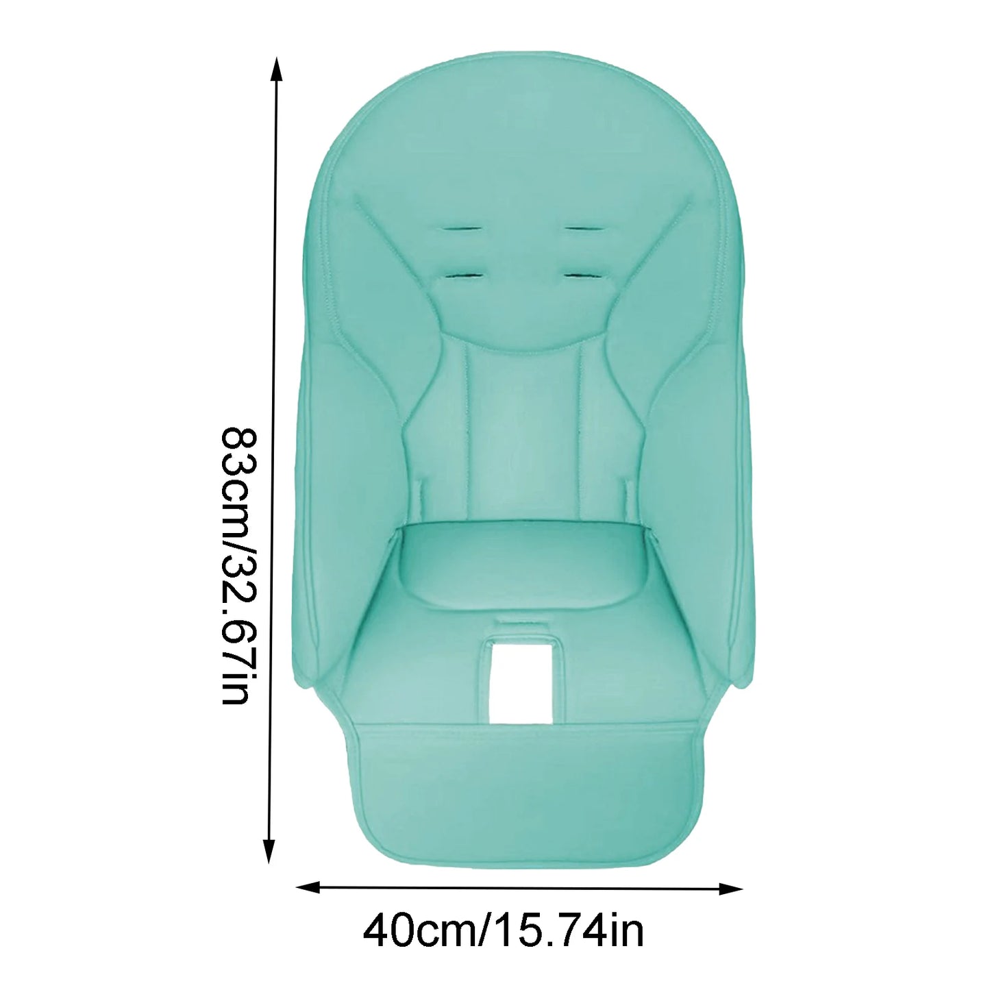 Portable Dining Chair Cover Baby PU Leather Dining Chair Pad Soft Multifunctional Seat Cover with Padding for Kids Children