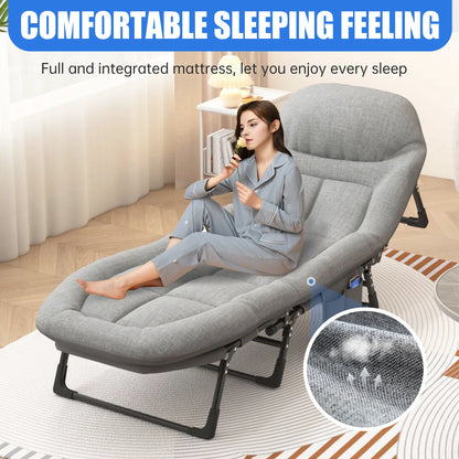 American Folding Bed & Single Sofa Bed, Nap and Nap Lounge Chair, Essential for Courtyard Sunbathing