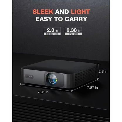 VOPLLS Mini Projector with WiFi & Bluetooth, 550ANSI Native 1080P