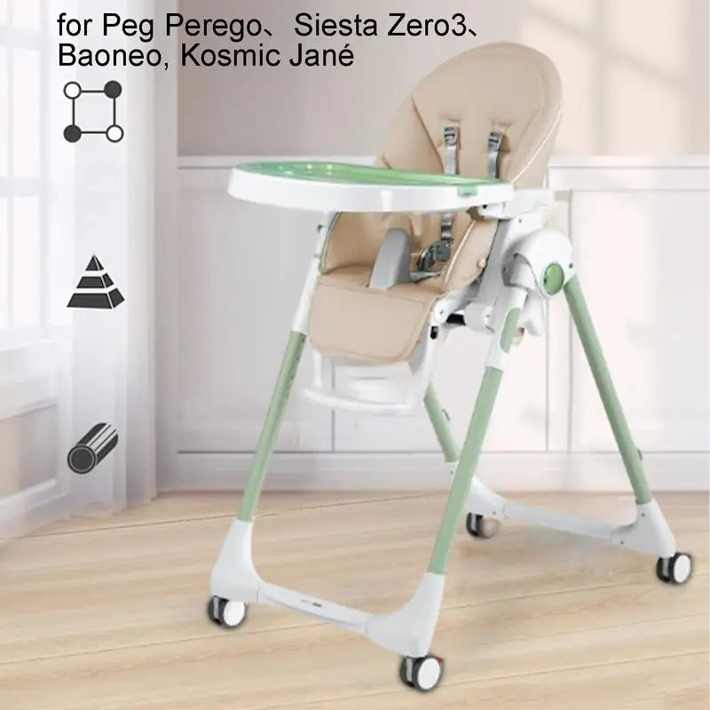 Baby High Chair Seat Cushion Cover PU Leather for Peg Perego Siesta Zero3 Baoneo