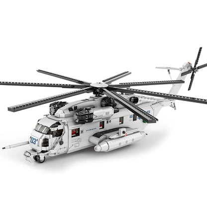 CH-53E Transport Military Helicopter Building Blocks Toy