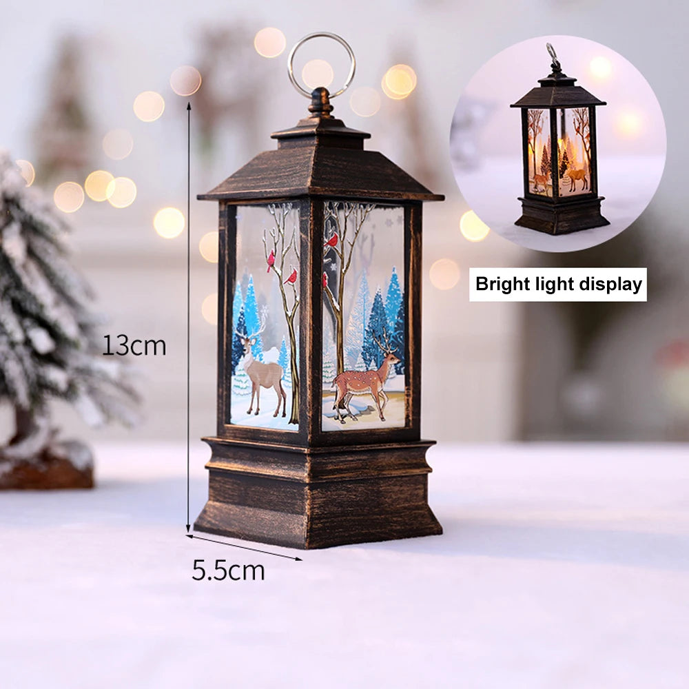 Jolly Santa LED Christmas Lantern