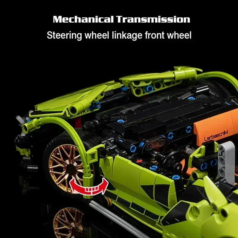 1280PCS Sports Car Building Blocks Toy