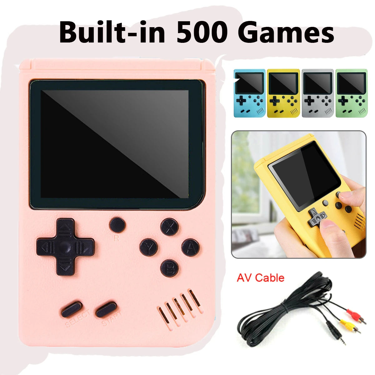 Retro Portable Mini Handheld Video Game Console 500 games
