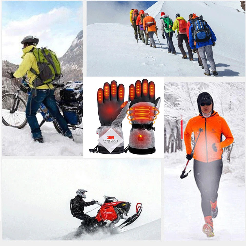 SnowHeat Electric Thermal Winter Gloves