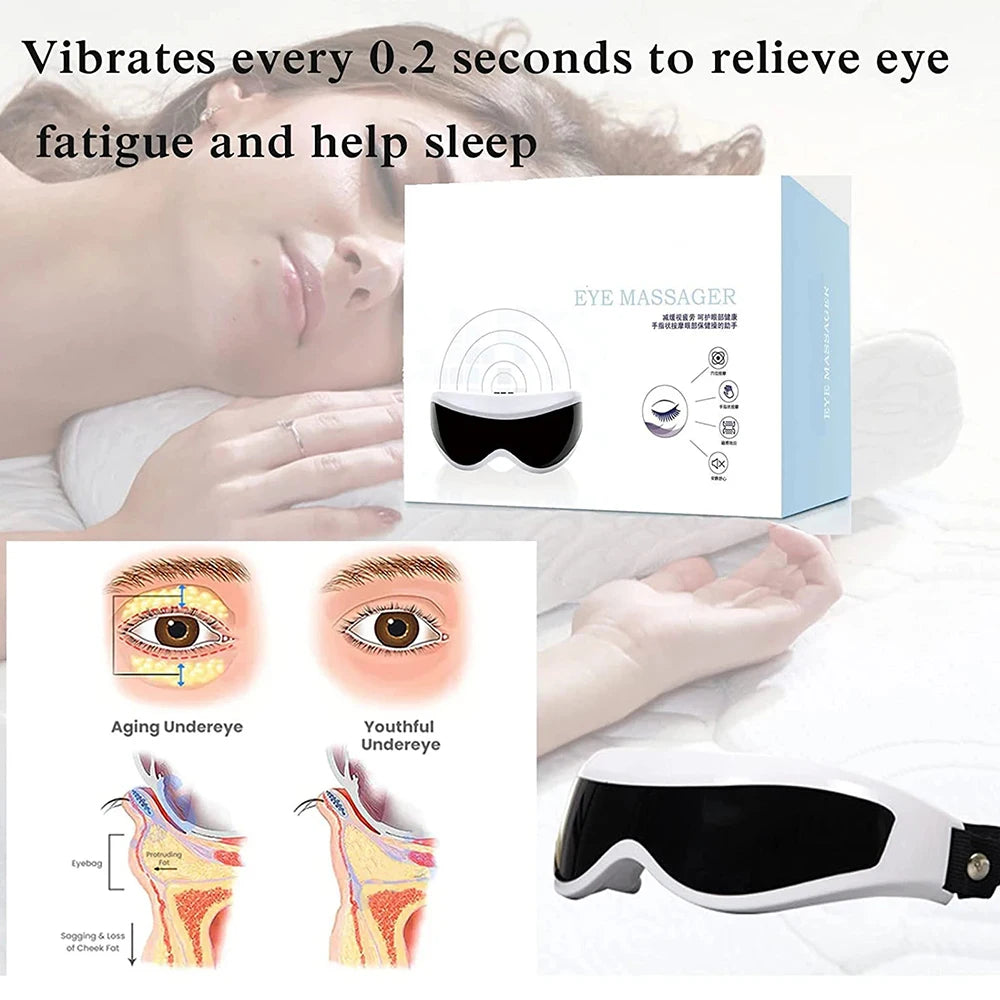 6D Smart Eye Massager with Heat and Music