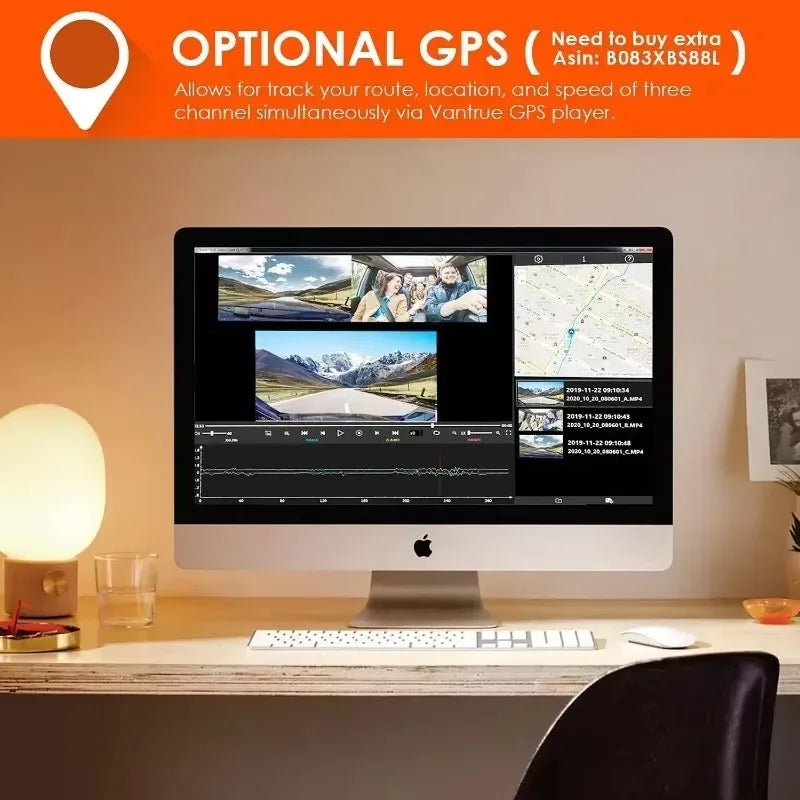 Fully Upgraded 3 Channel 4K Dash Cam,1440P+1440P+1080P Three Way Triple Car,4K+1080P Front and Rear,1440P+1440P Front and Inside