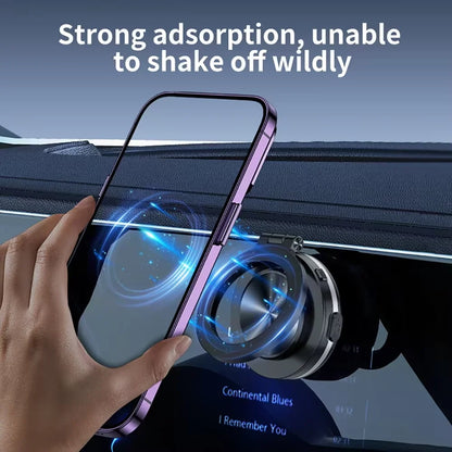 Magnetic Vacuum Car Phone Holder Suction Cup Folding Universal Navigation Stand Bracket