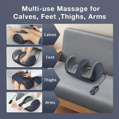 2 in 1 Shiatsu Foot Massager with Heat for Plantar Fasciitis Feet and Calf Massager Machine for Tired Muscles Relief