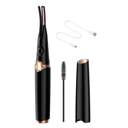 Electric Eyelash Curler Heated Eyelash Curler Portable USB Rechargeable Quick Natural Long Lasting Curling