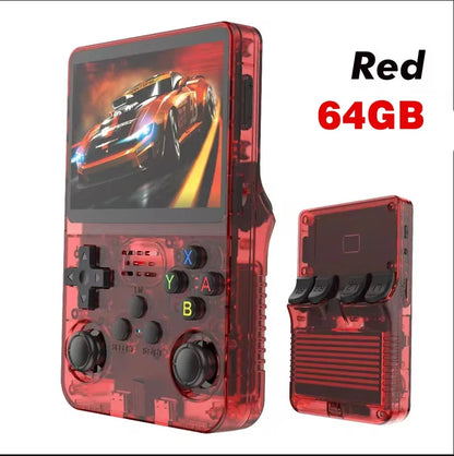 Retro R36S Handheld Video Game Console 3.5 Inch IPS Screen with 128GB Preloaded Games
