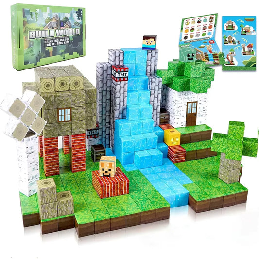 192PCS Mine Magnetic Building Blocks Toy