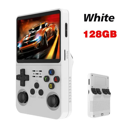 Retro R36S Handheld Video Game Console 3.5 Inch IPS Screen with 128GB Preloaded Games