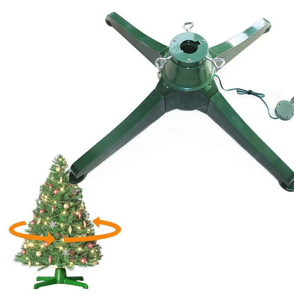 Rotating Rotating Christmas Tree Stand 360 Revolving Stable Christmas Tree Holder Adjustable Stand up to 7.5Ft and 90 Lb.