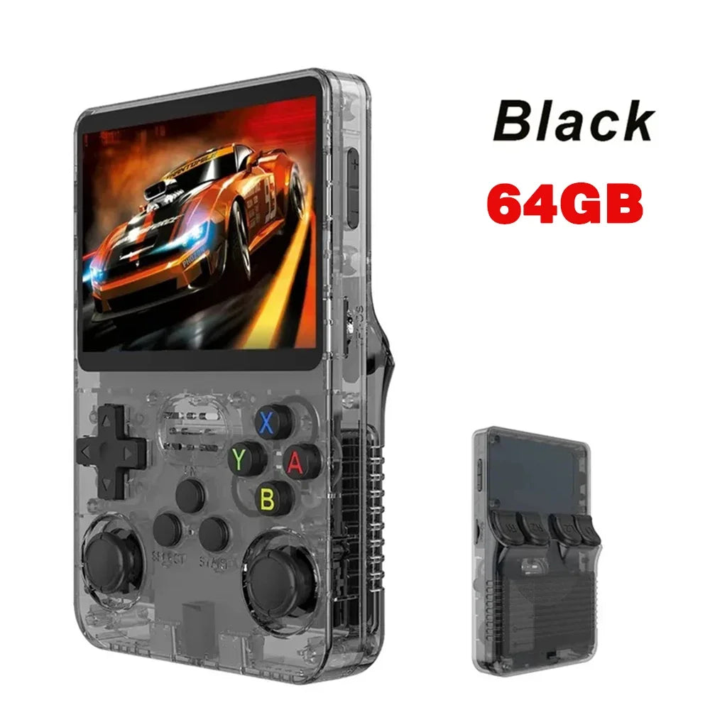 Retro R36S Handheld Video Game Console 3.5 Inch IPS Screen with 128GB Preloaded Games