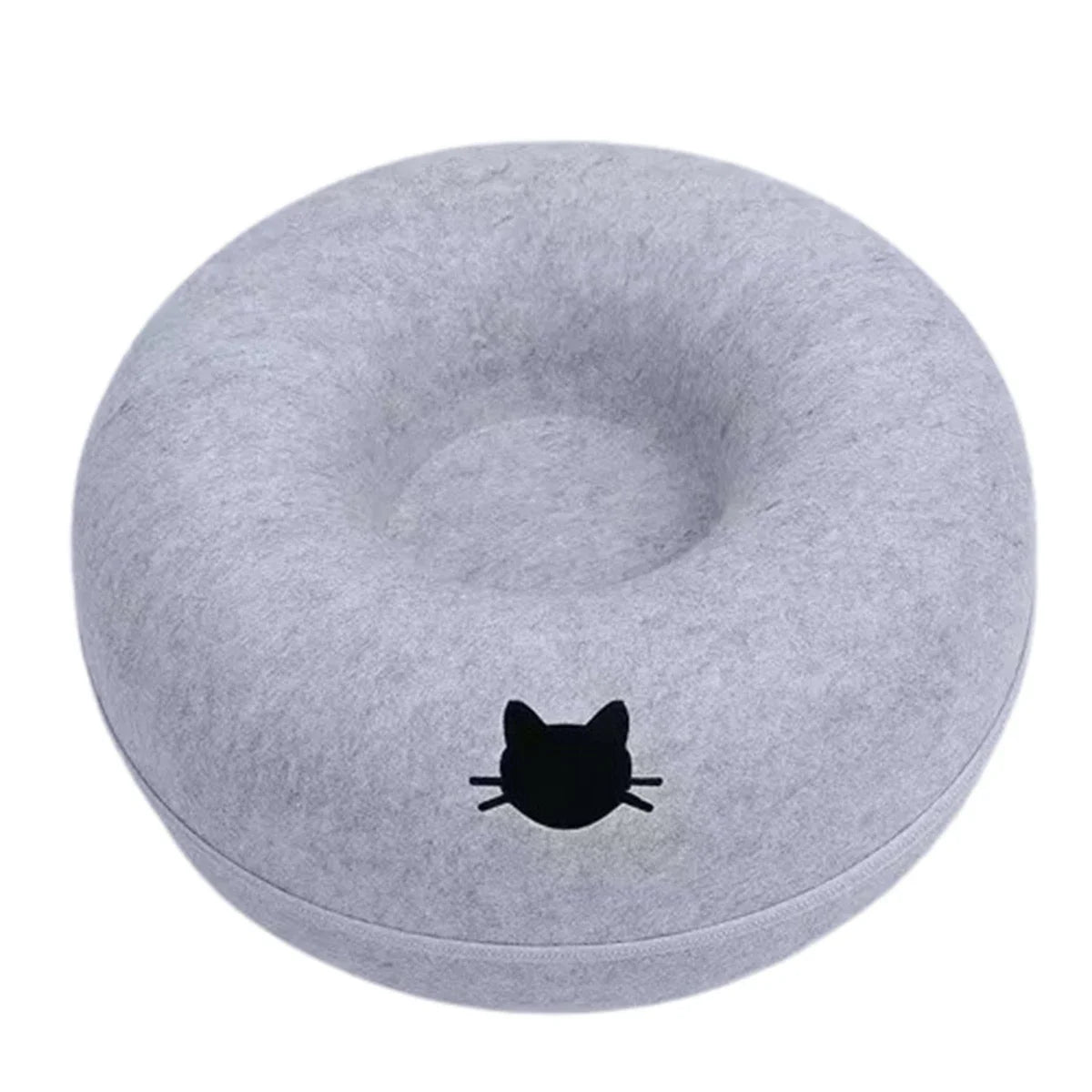 Cozy Donut Cat Bed Tunnel