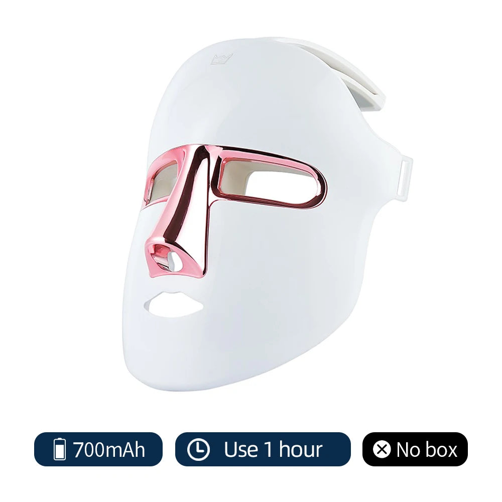 7 Colors Photon Facial LED Mask Red Light Therapy anti Aging Face Neck Beauty Mask Relaxation Treatment