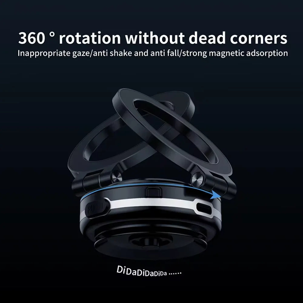 Magnetic Vacuum Car Phone Holder Suction Cup Folding Universal Navigation Stand Bracket