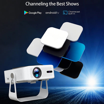 Mini HD Projector Auto Focus & Keystone for Indoor & Outdoor Use