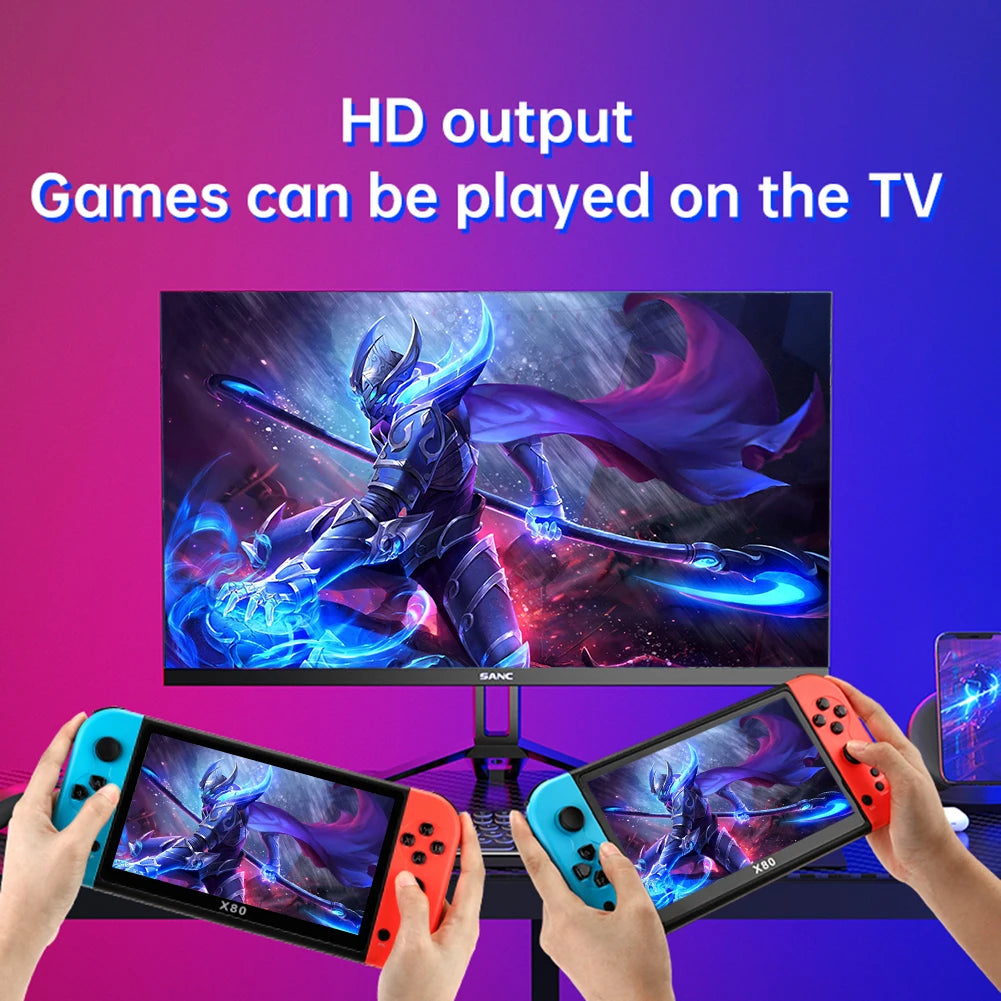 X80 7Inch TFT Screen Mini Arcade Video Game