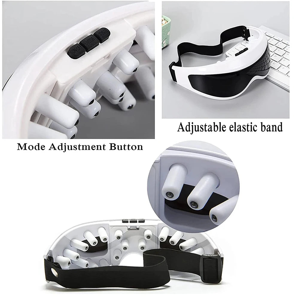 6D Smart Eye Massager with Heat and Music