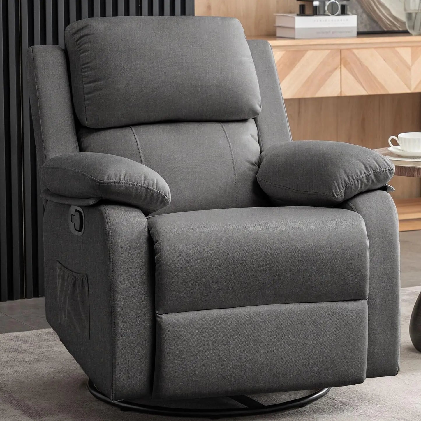 Calvian 360 Swivel Rocker Recliner Chair