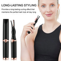 Electric Eyelash Curler Heated Eyelash Curler Portable USB Rechargeable Quick Natural Long Lasting Curling