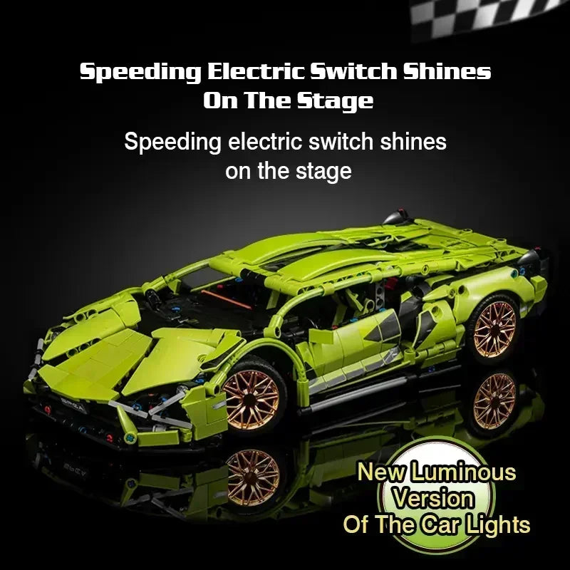 1280PCS Sports Car Building Blocks Toy