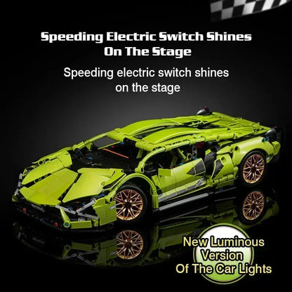 1280PCS Sports Car Building Blocks Toy