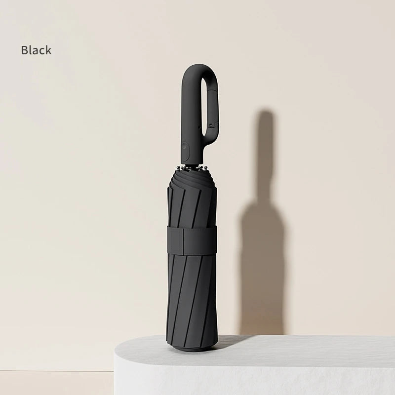 Extra Large Reinforced Wind-Resistant Rain-Resistant Ring Buckle Umbrella